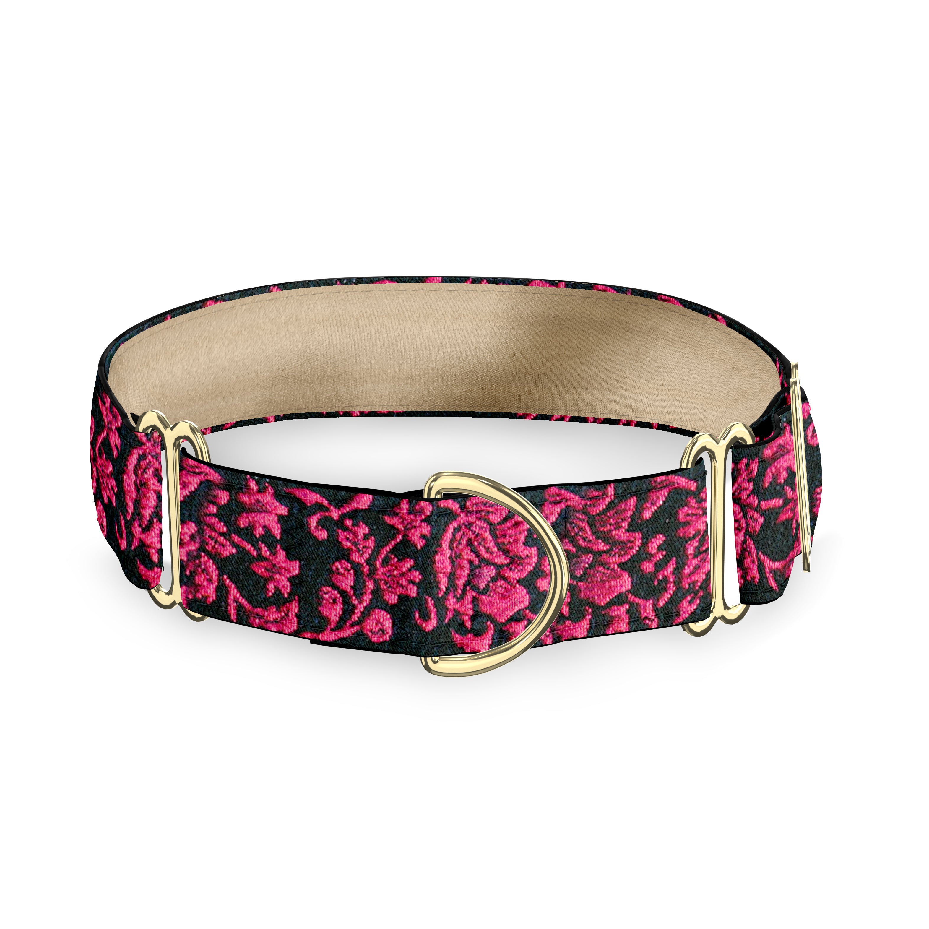 Victoria Garnet 1.5" Dog Collar