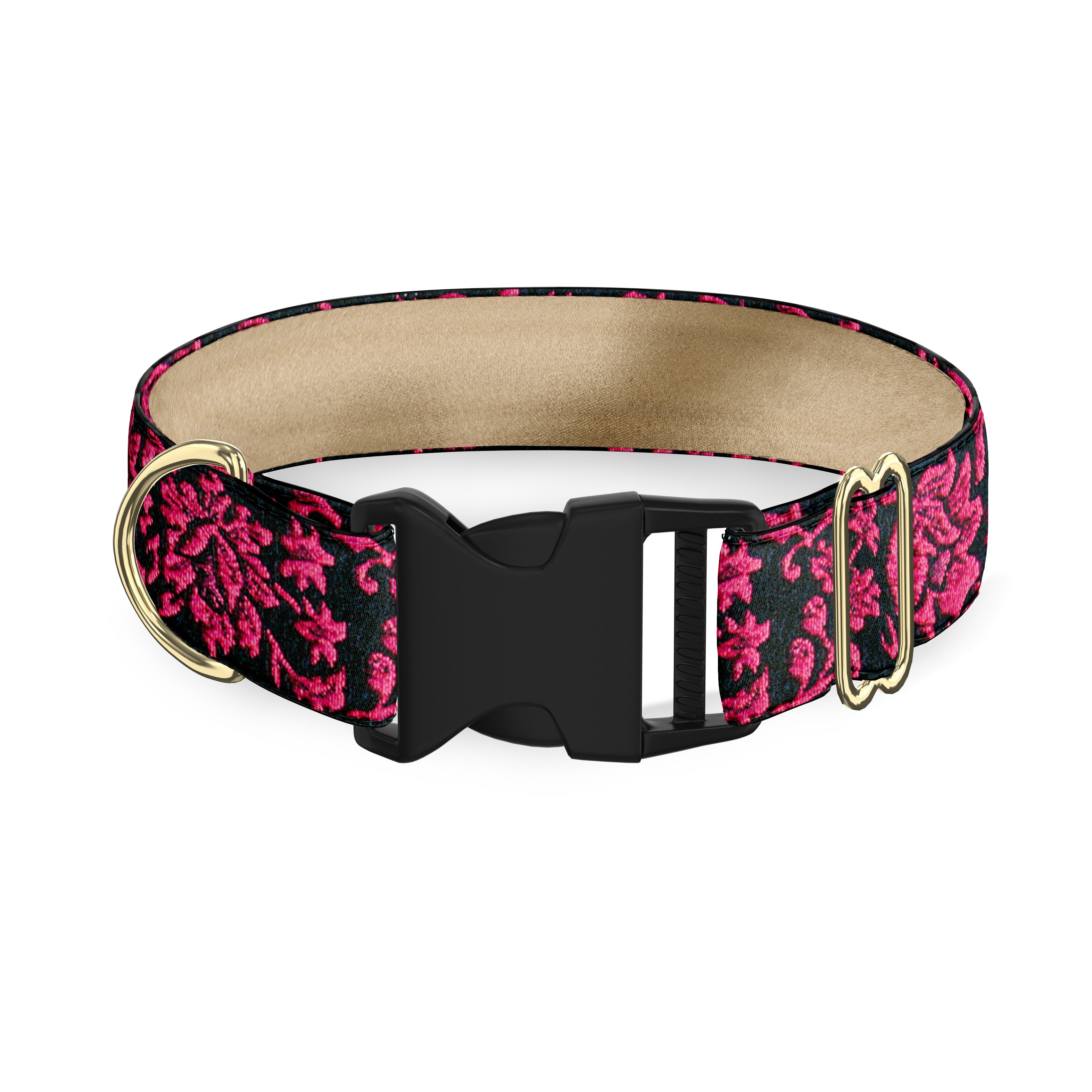 Victoria Garnet 1.5" Dog Collar