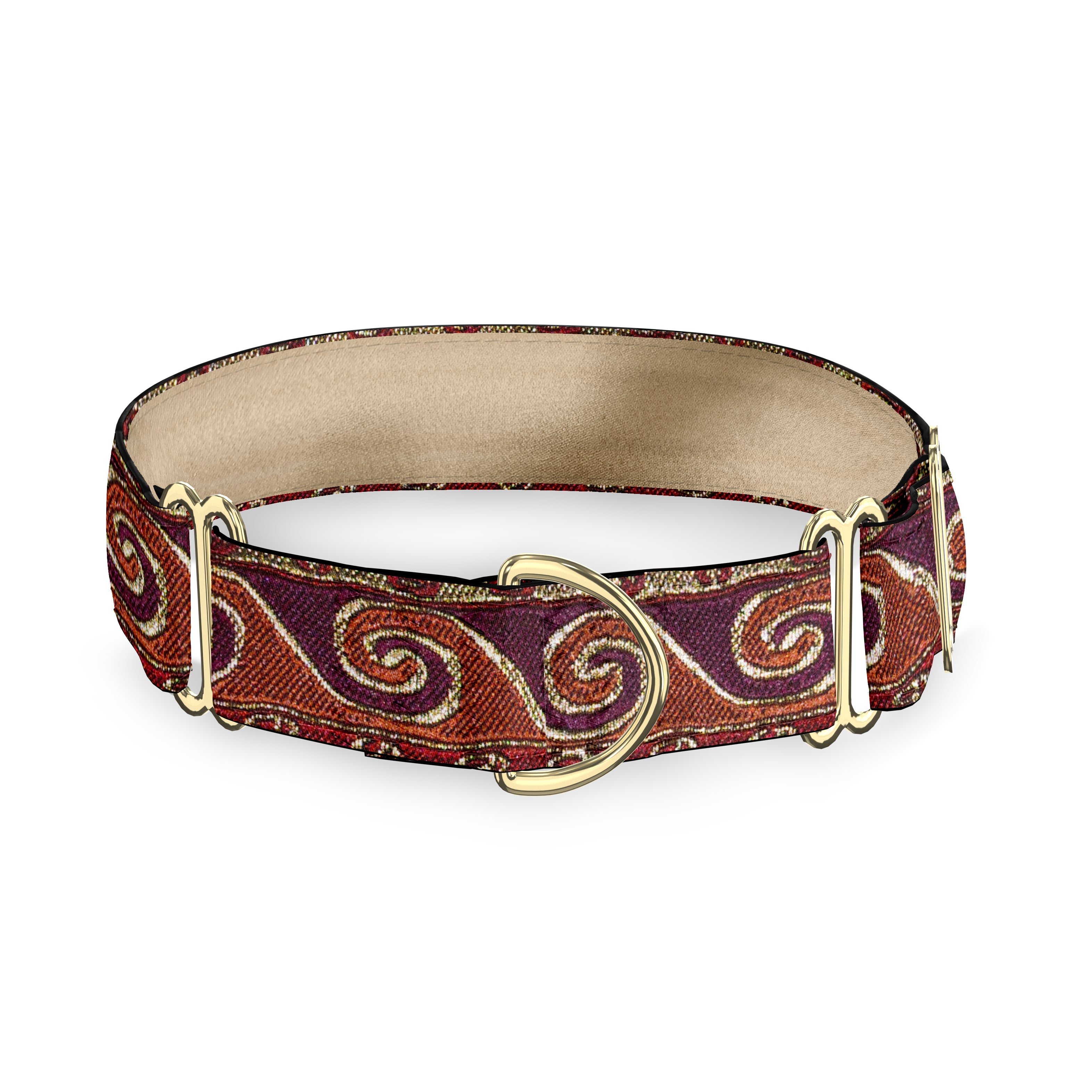 Waves Garnet Dog Collar