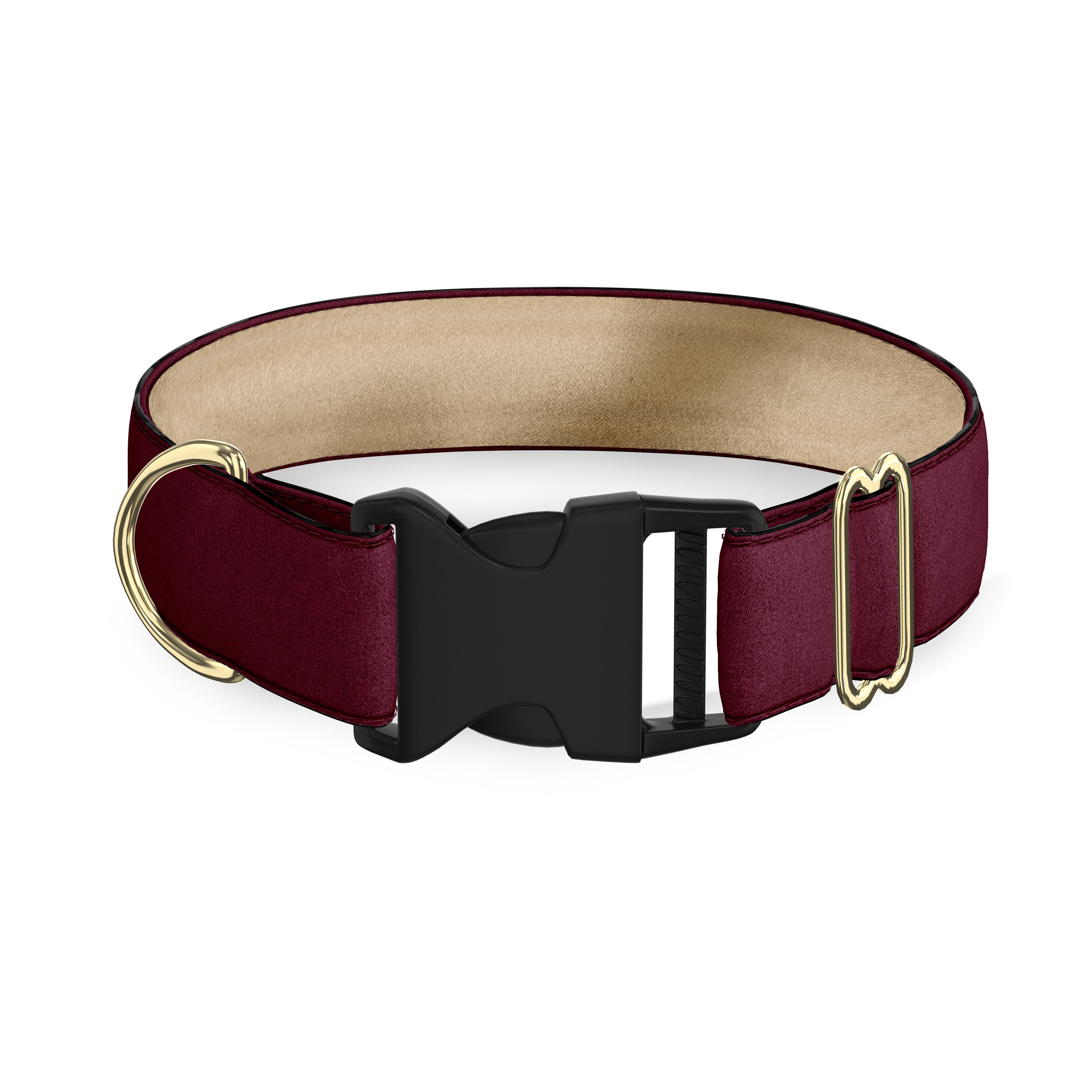 Wine Velvet Collar