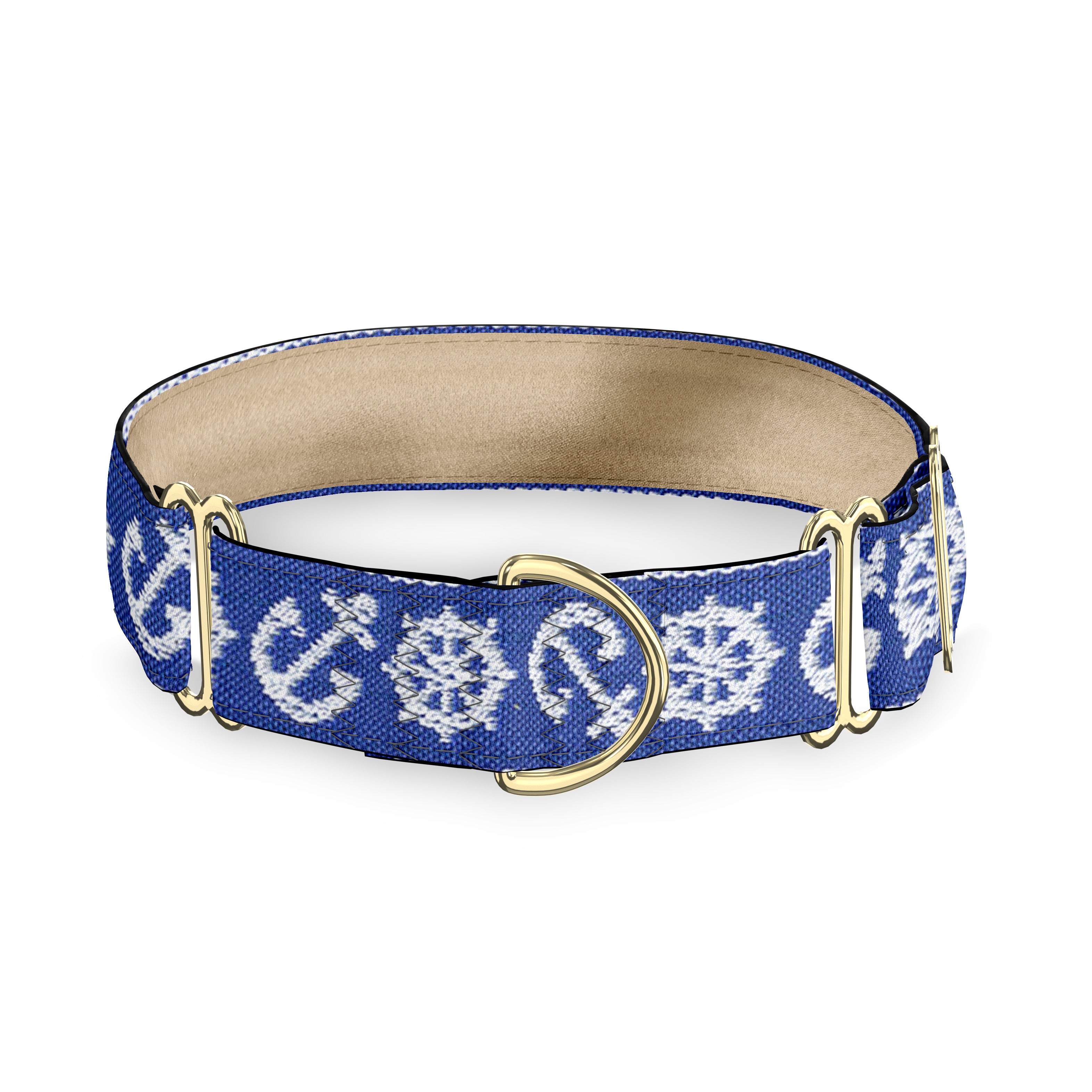 Anchors Blue Dog Collar