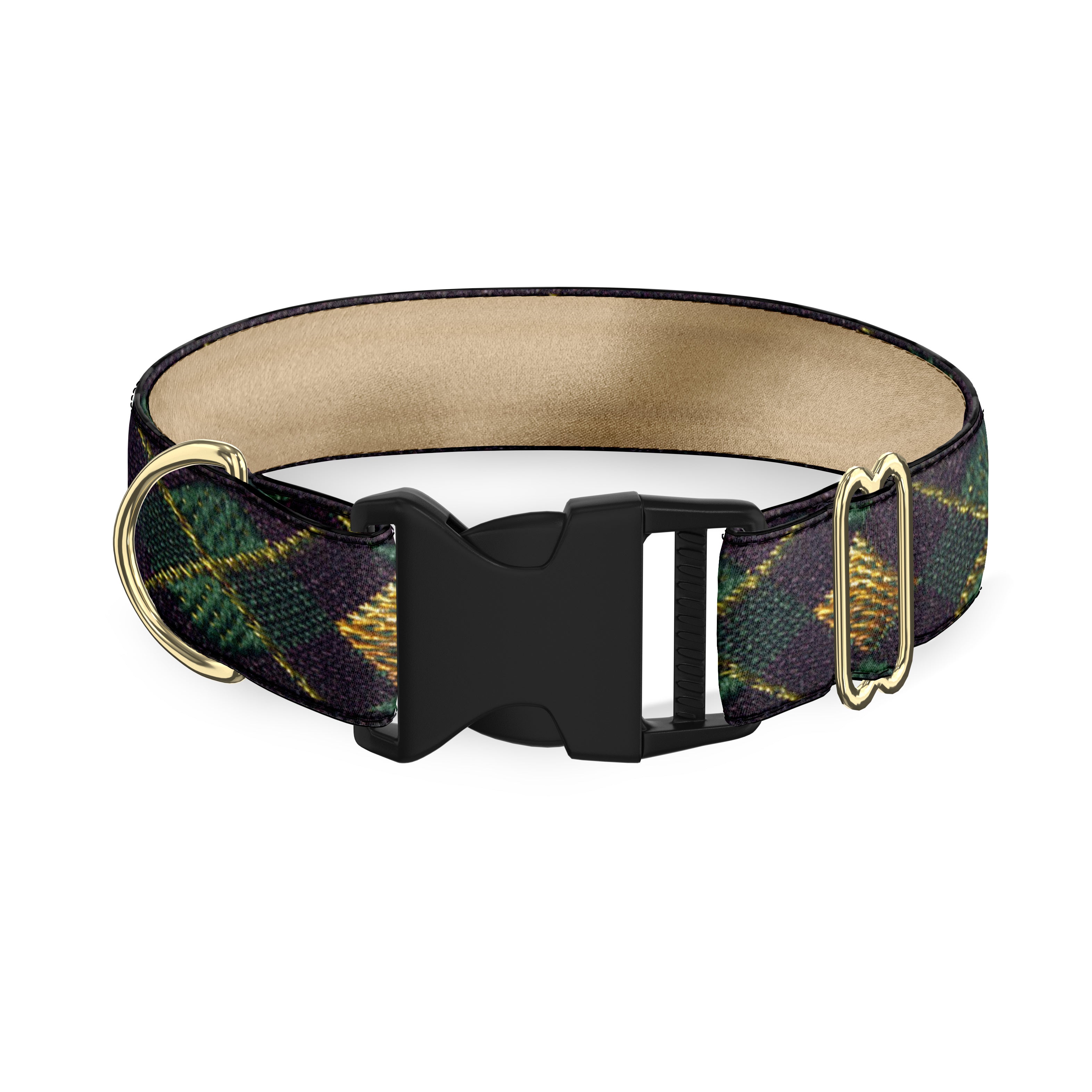 Bonnie Argyle Navy Dog Collar