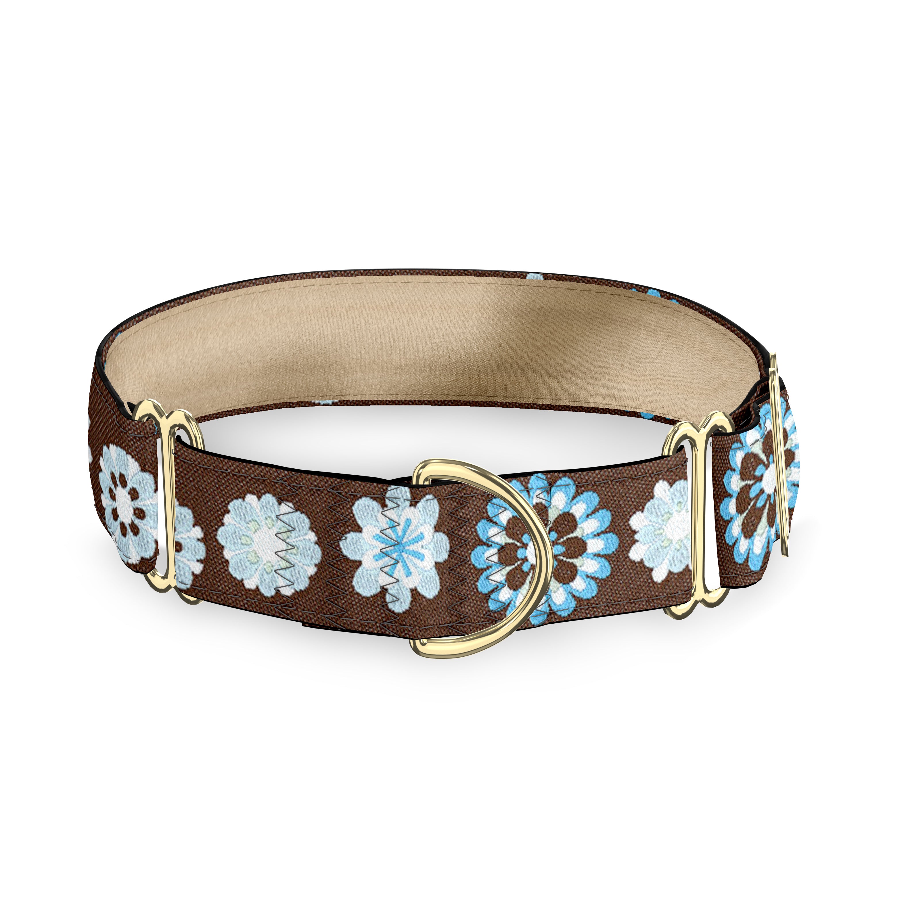 Carnaby Brown and Blue Dog Collar