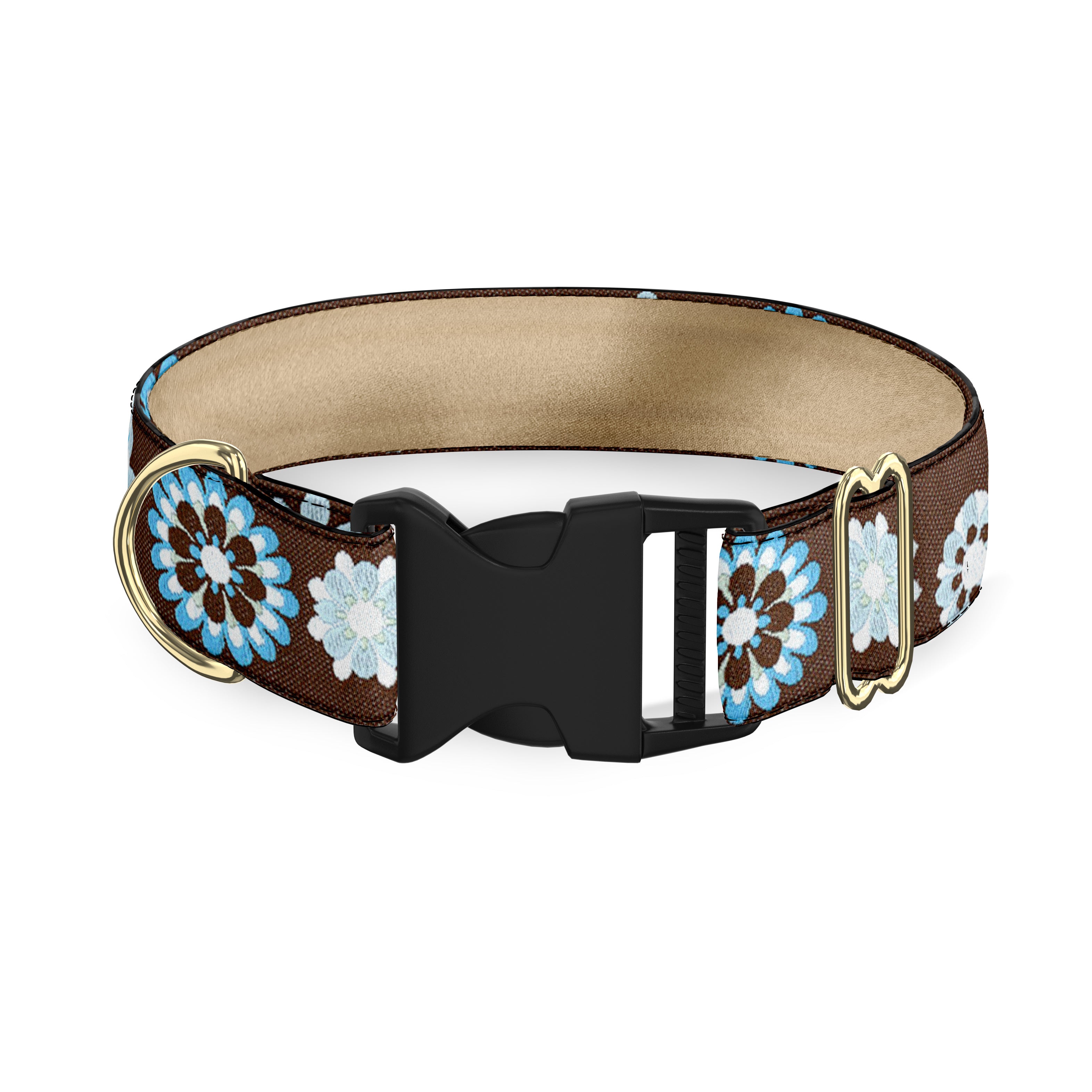 Carnaby Brown and Blue Dog Collar
