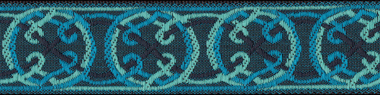 Celtic Blue Dog Collar