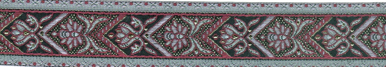 Claire Hot Pink and Black 1.5" Dog Collar