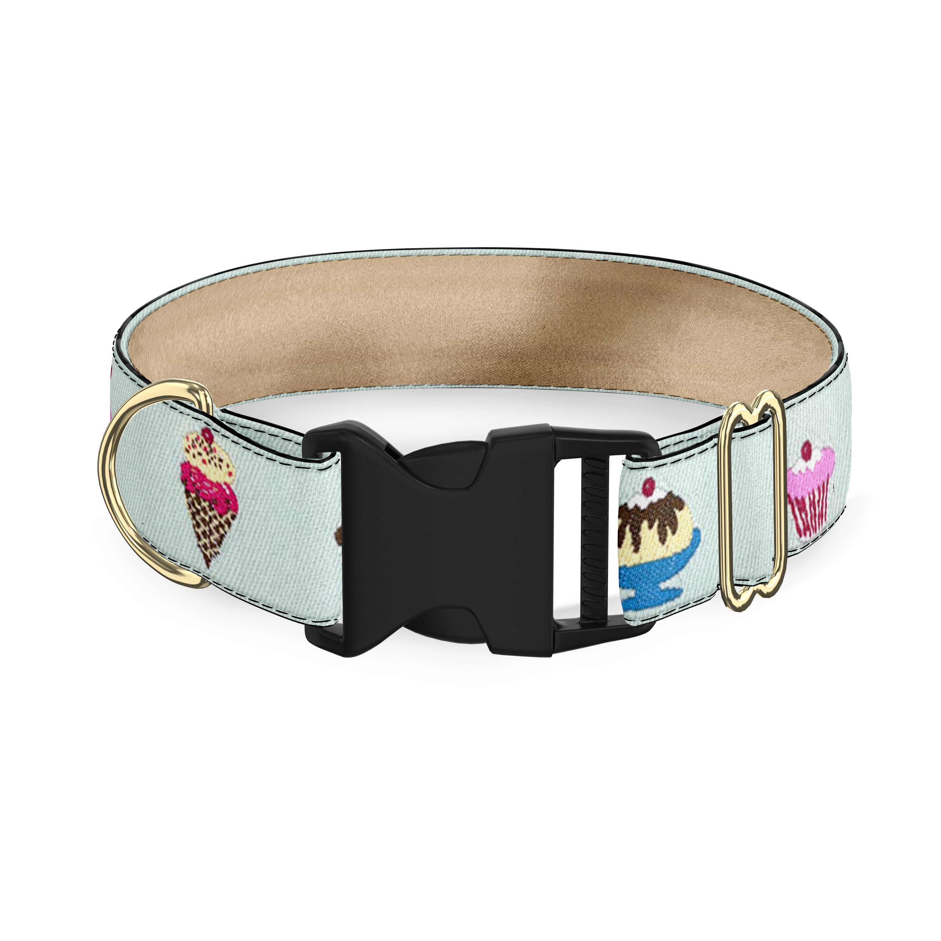 Cupcakes Dog Collar