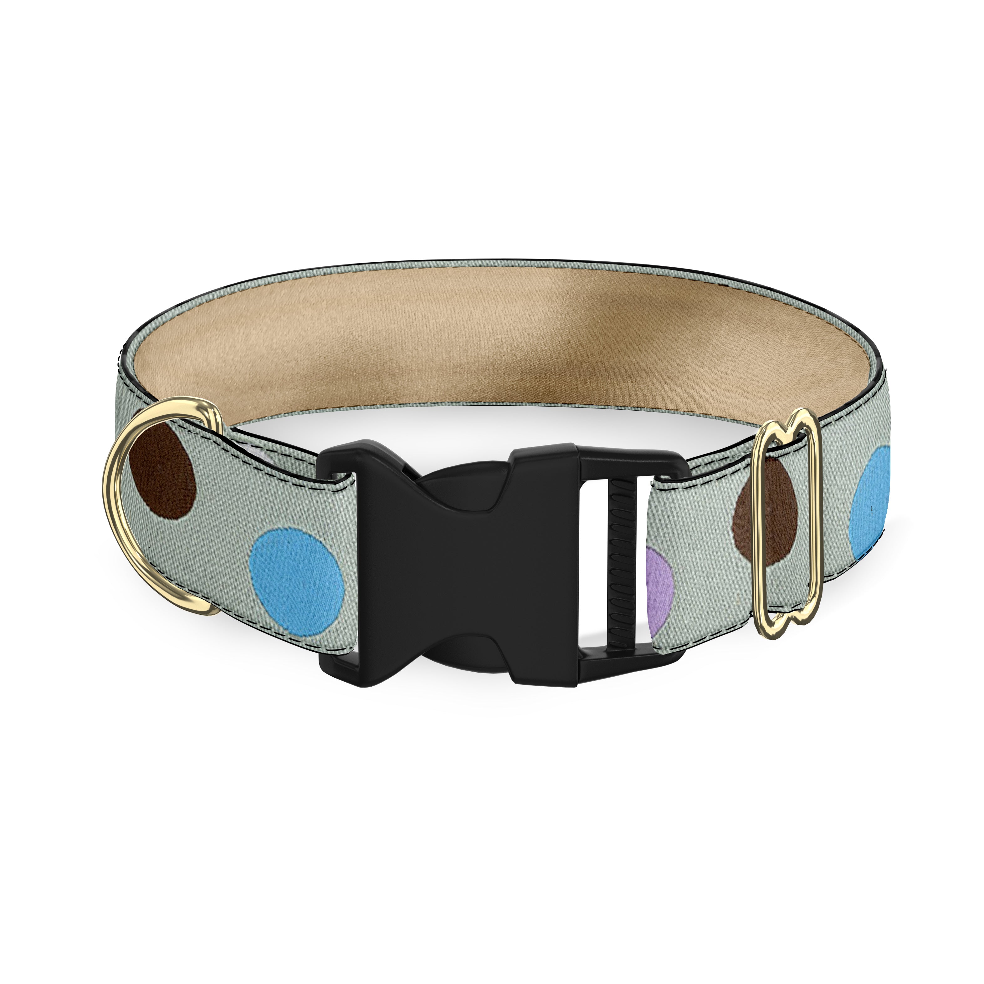 Hippodrome Aque and Blue Dog Collar