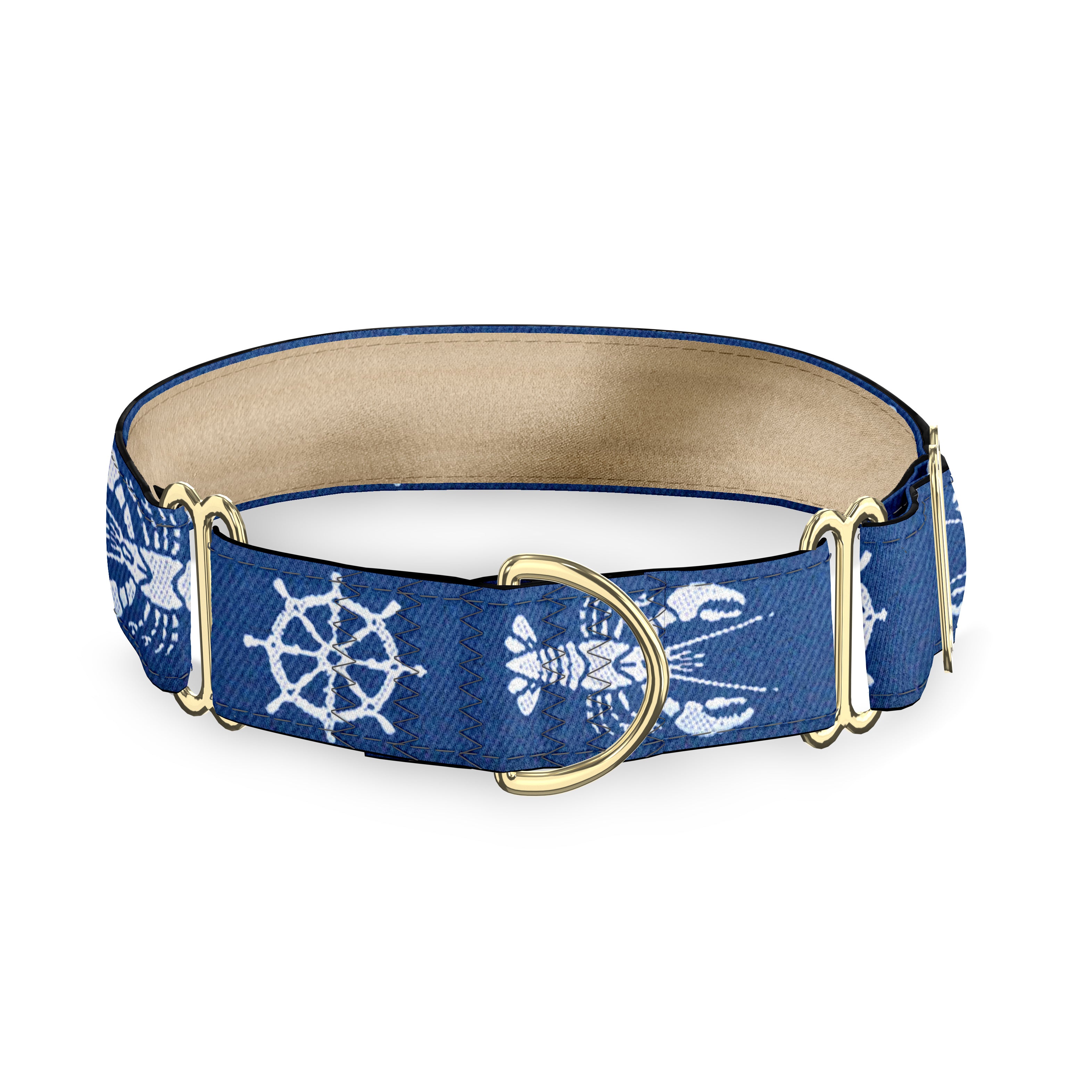 Kennebunkport Navy 1" Dog Collar