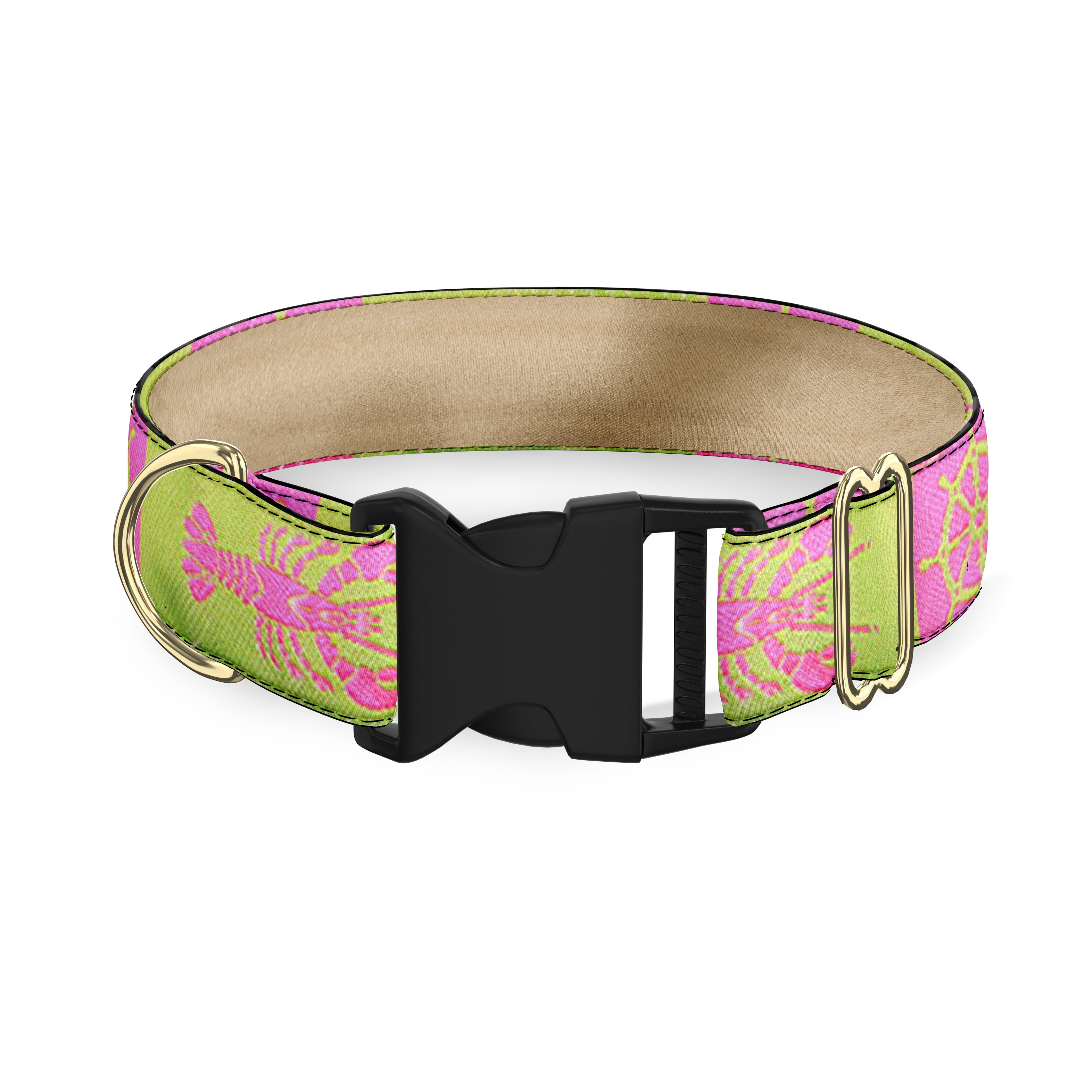 Kennebunkport Pink 1" Dog Collar