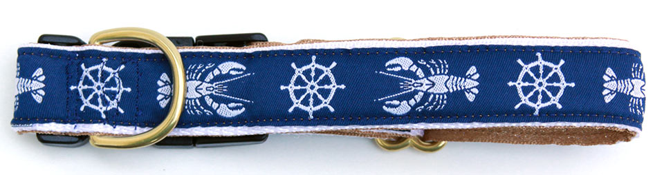Kennebunkport Navy 1" Dog Collar