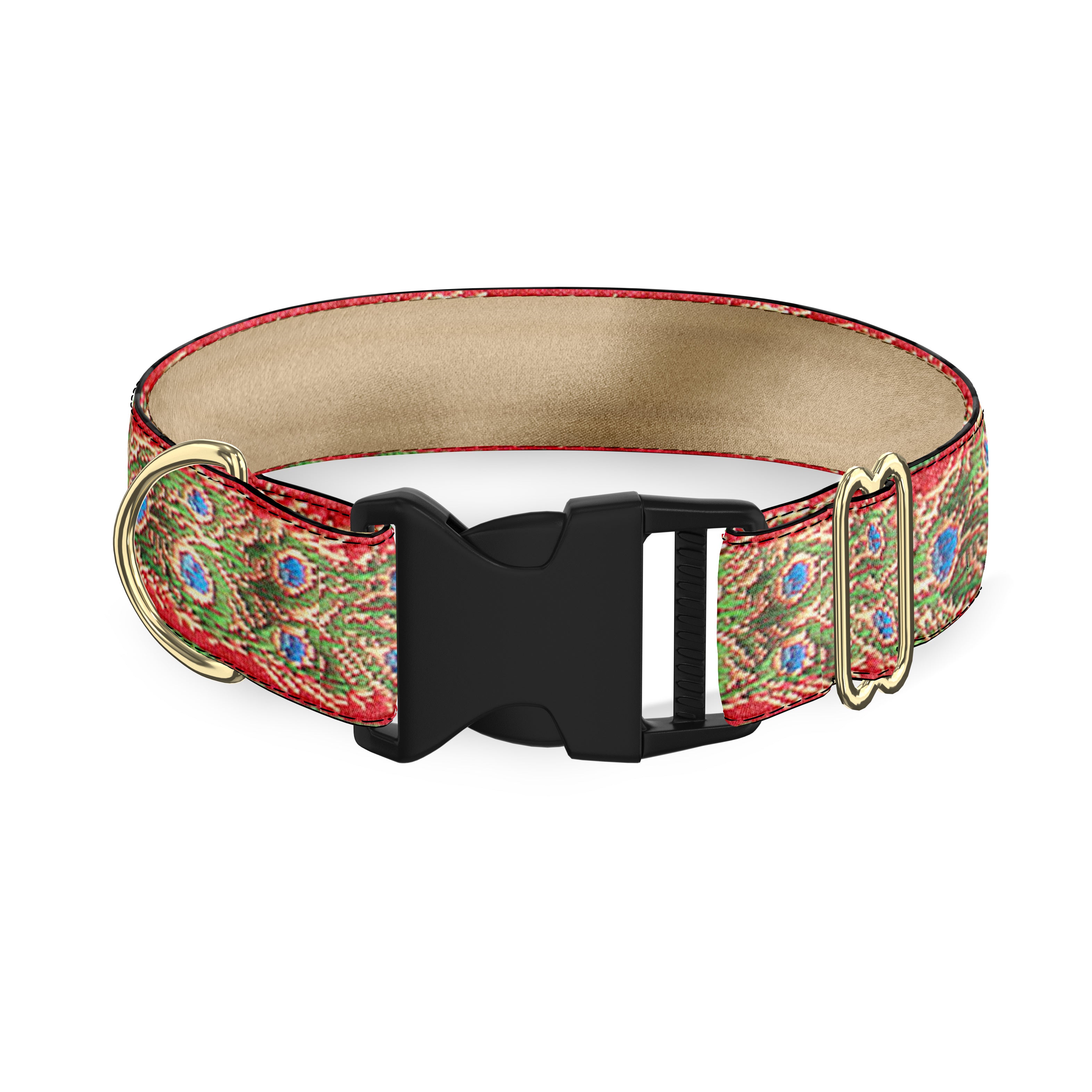 Peacock Scarlet Dog Collar