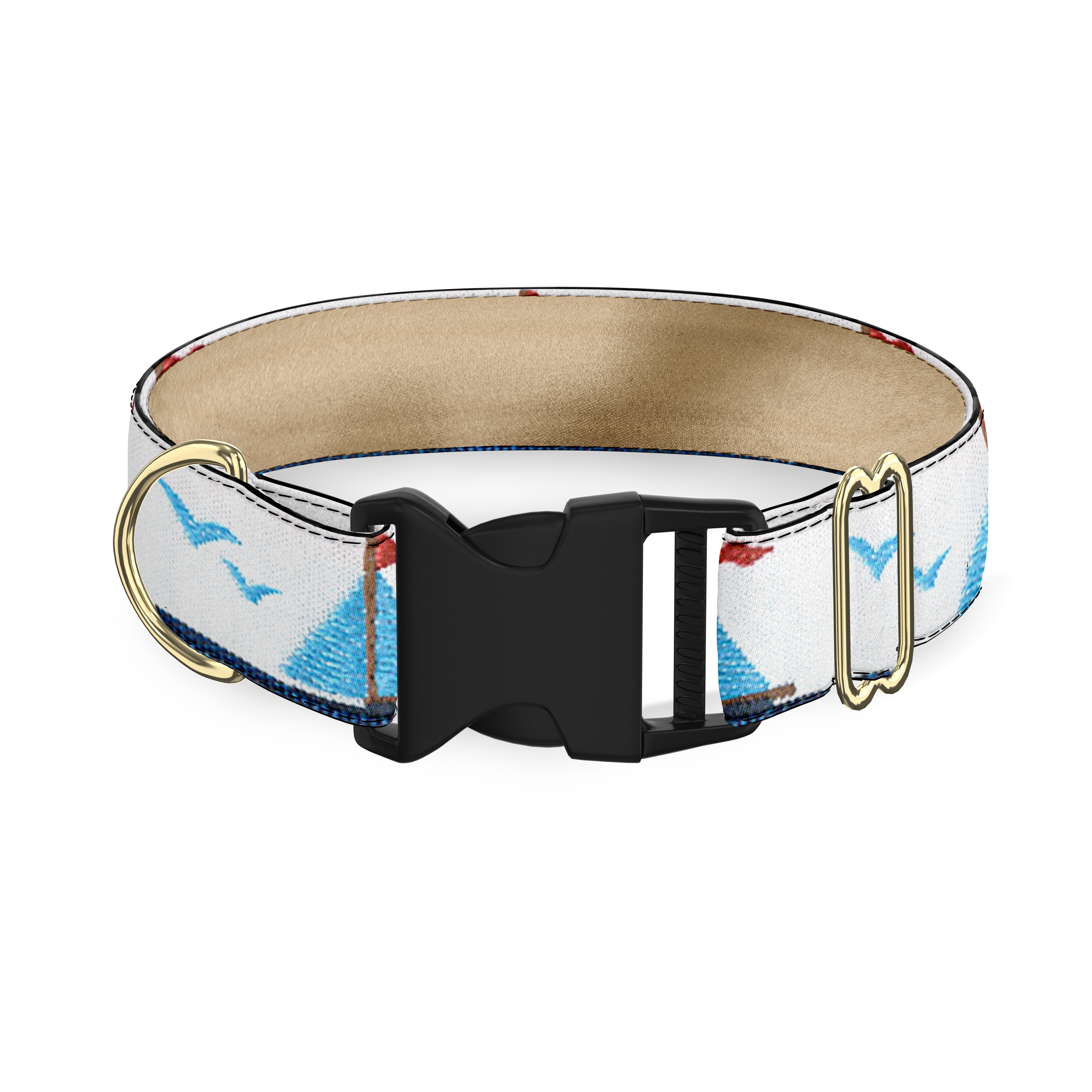 Sailboats Dog Collar