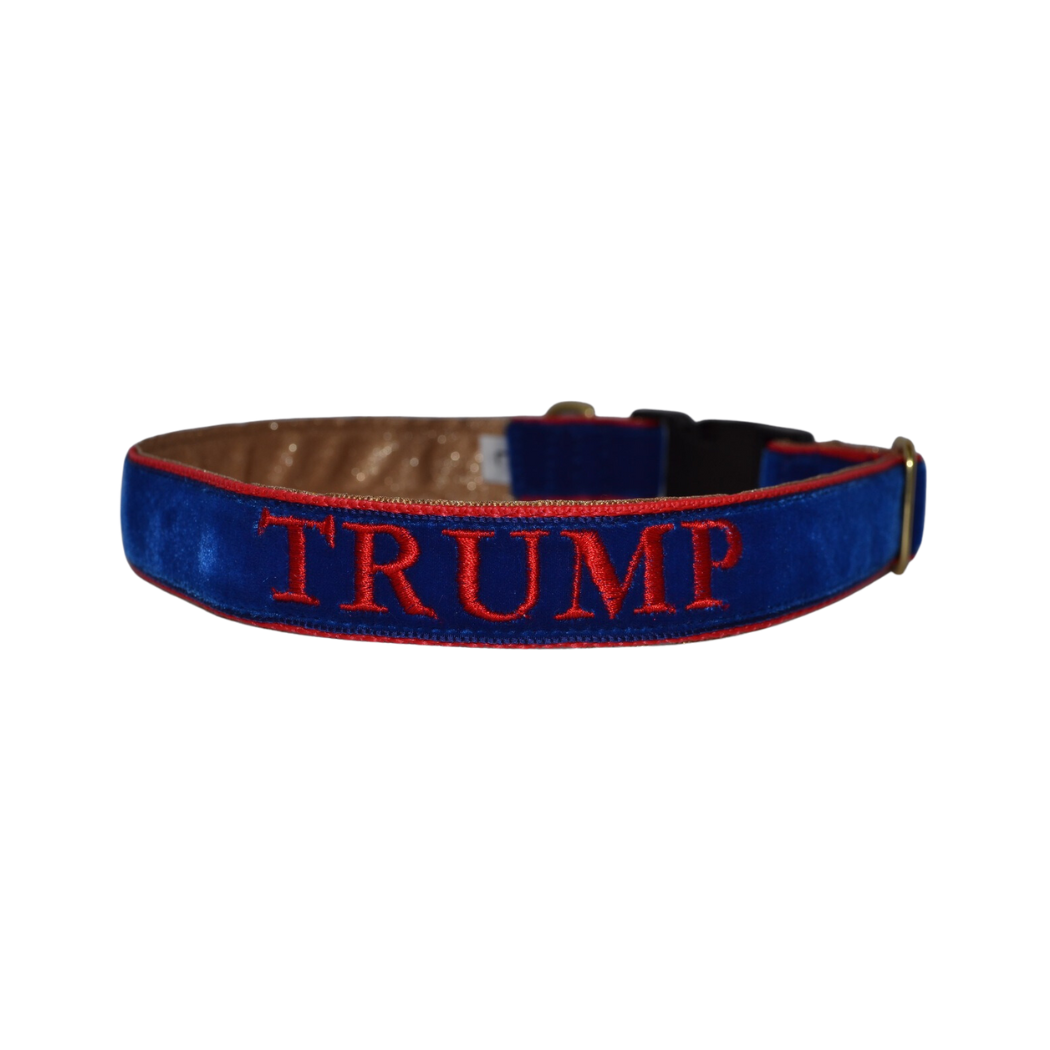 Trump Embroidered Dog Collar