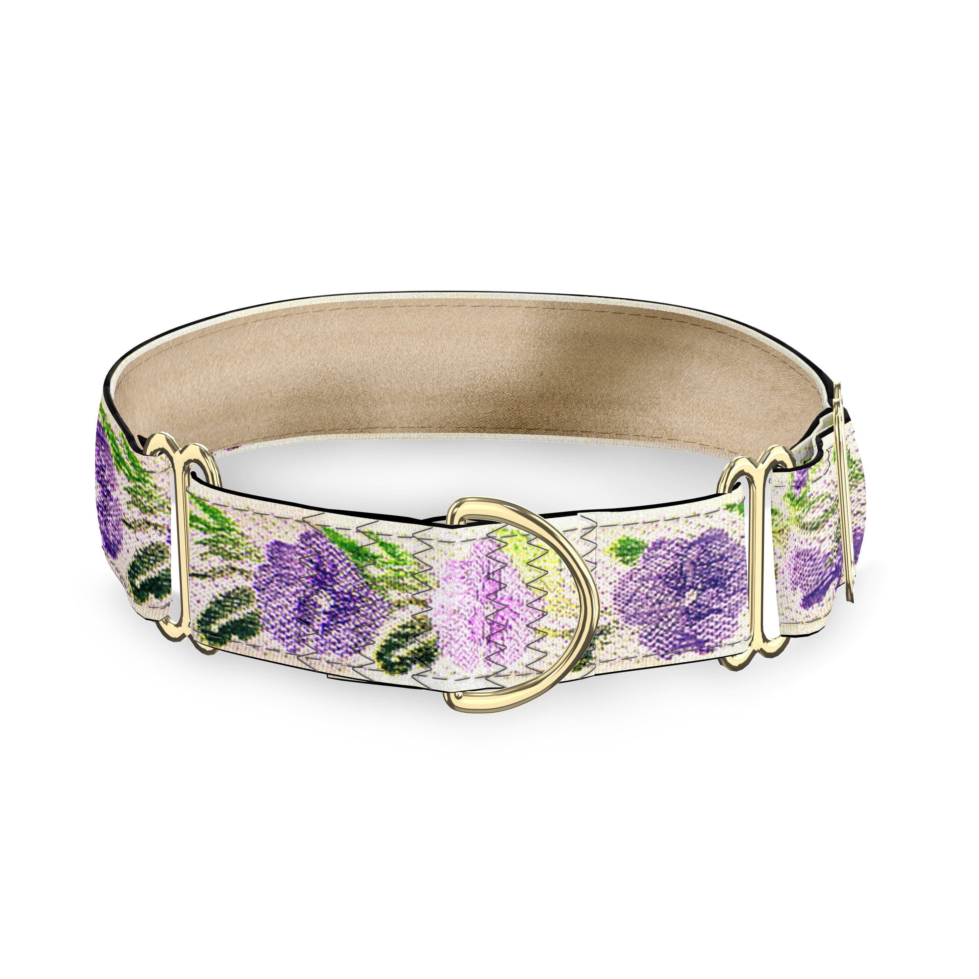 Viola Parma on Ecru Dog Collar