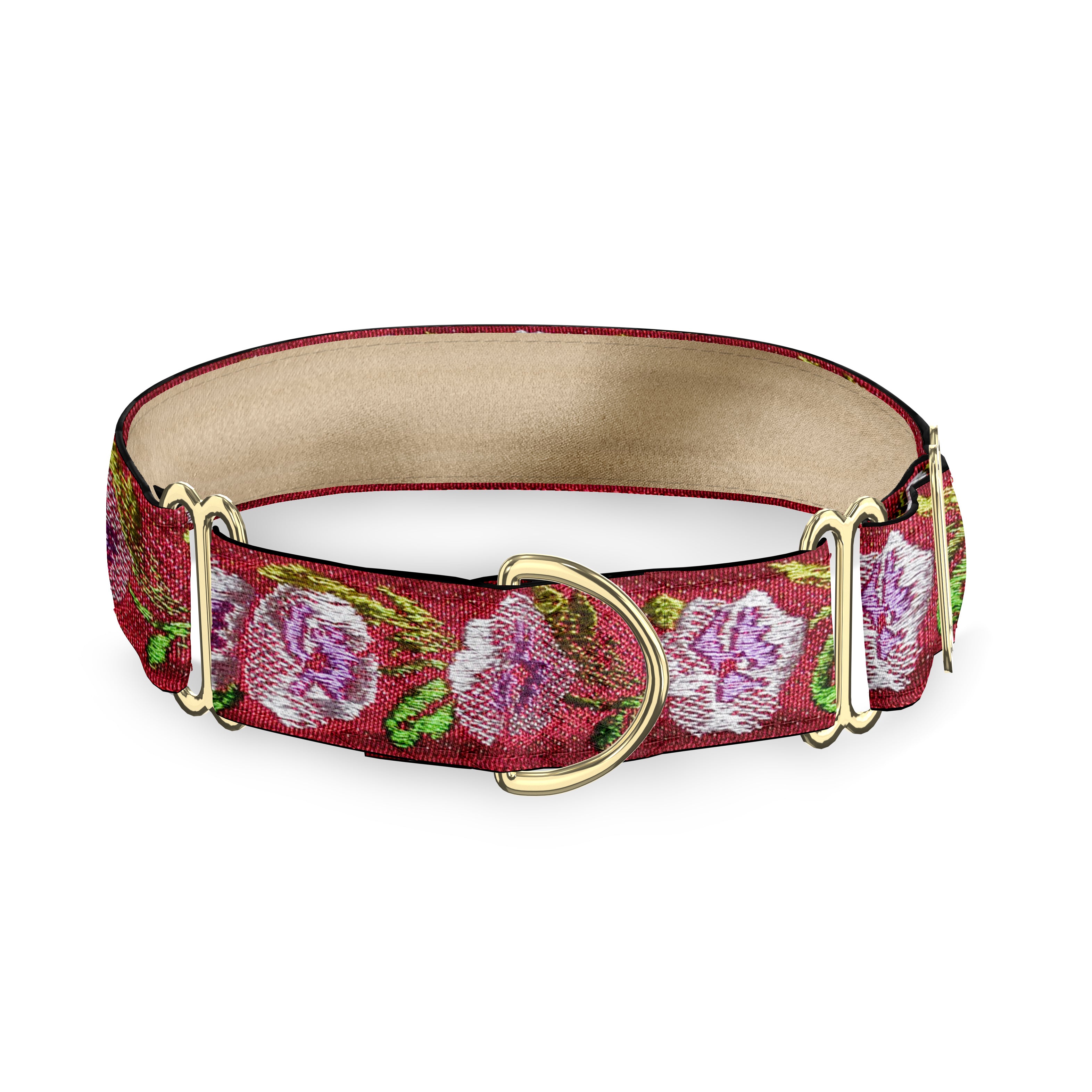 Viola Parma on Garnet Dog Collar