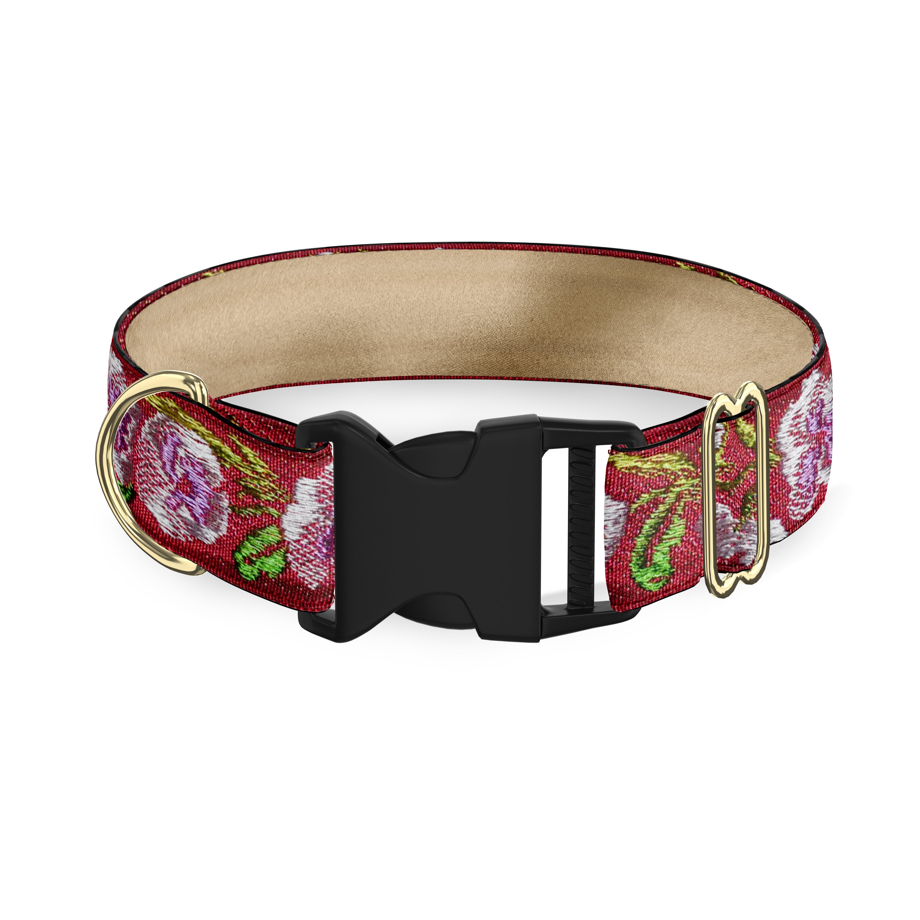 Viola Parma on Garnet Dog Collar