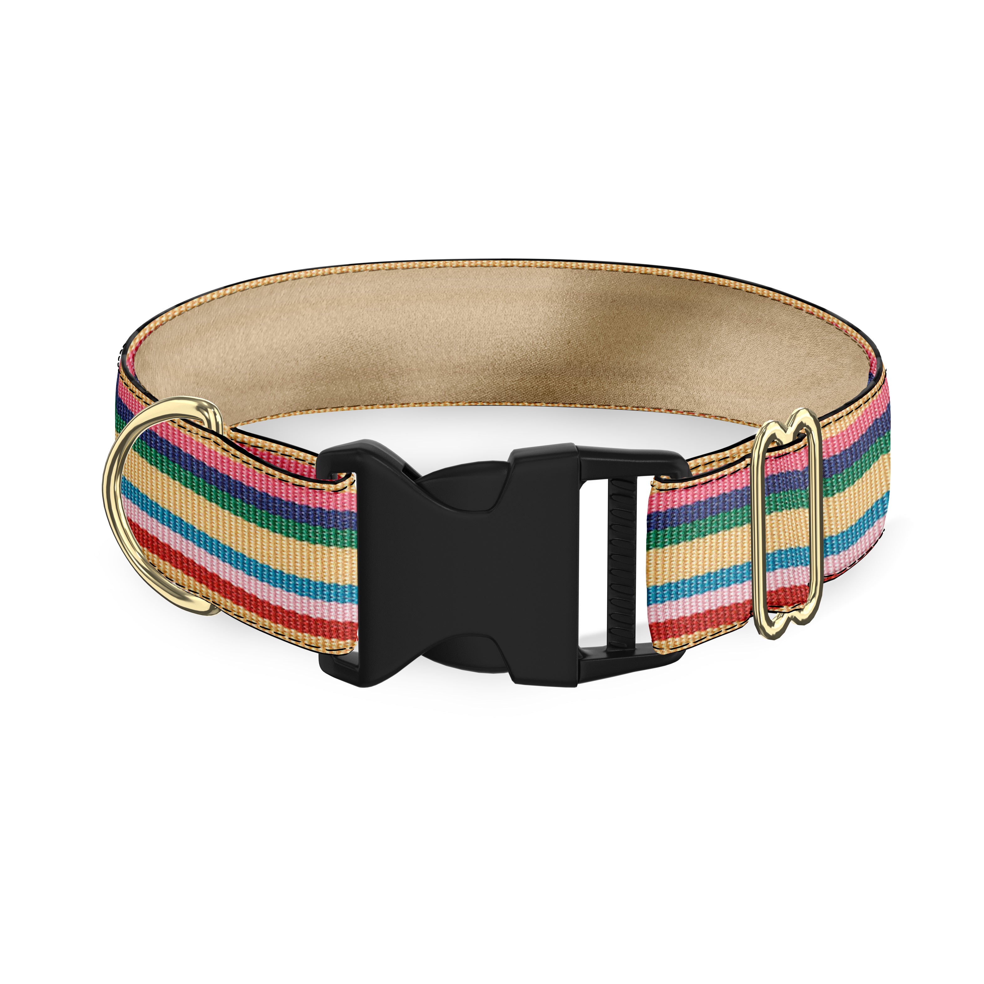 Striped top dog collar