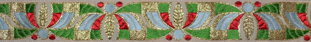 Oriental Bees Green 1.5 inch Collar