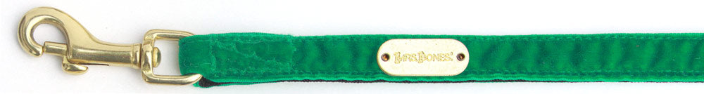 Kelly Green Velvet Leash