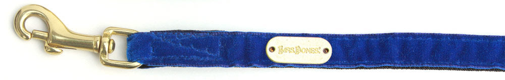 Royal Blue Velvet Leash