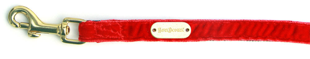 Scarlet Velvet Leash