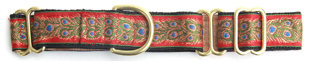 Peacock Scarlet Dog Collar