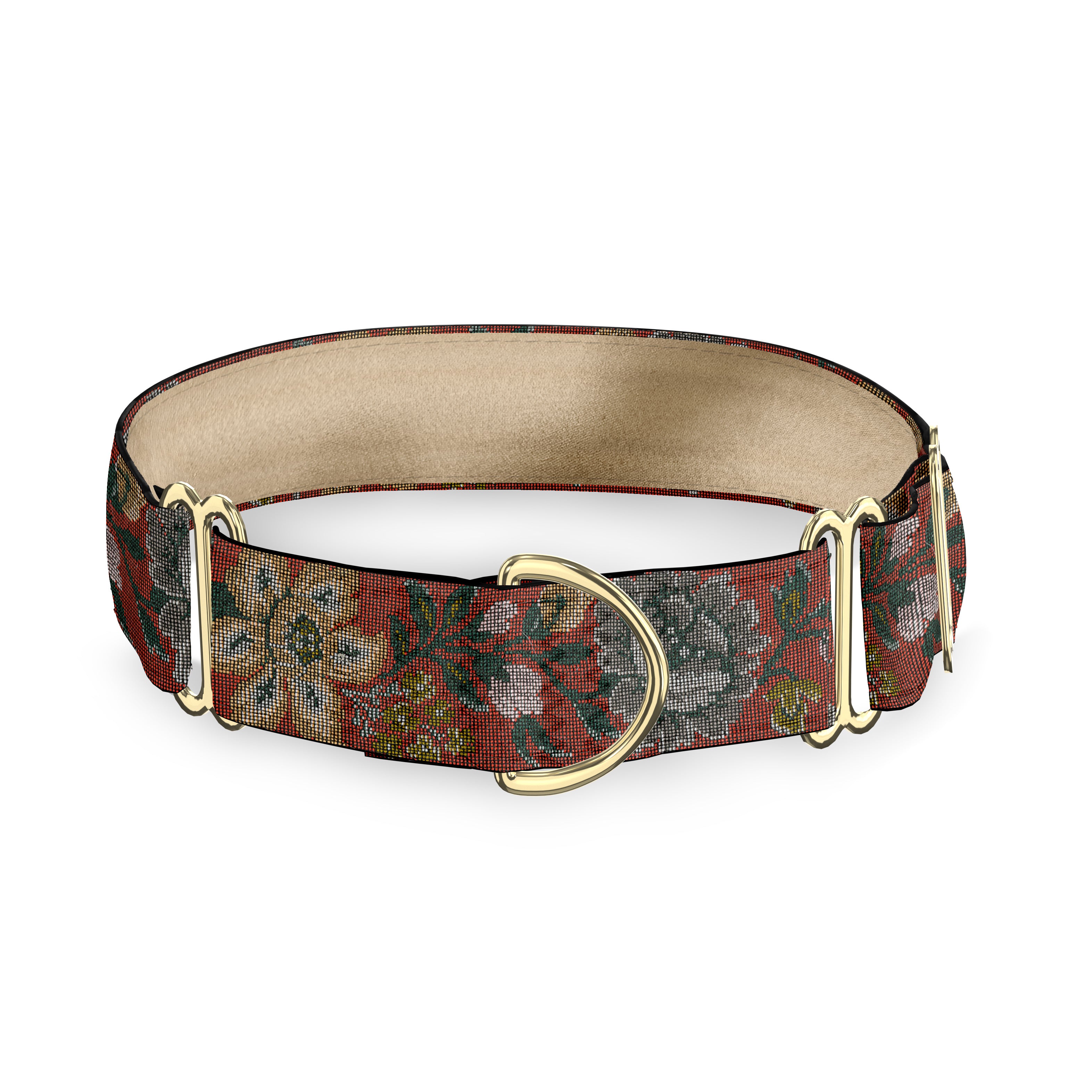 French Country Tapestry 2 Inch Masterpiece Dog Collar