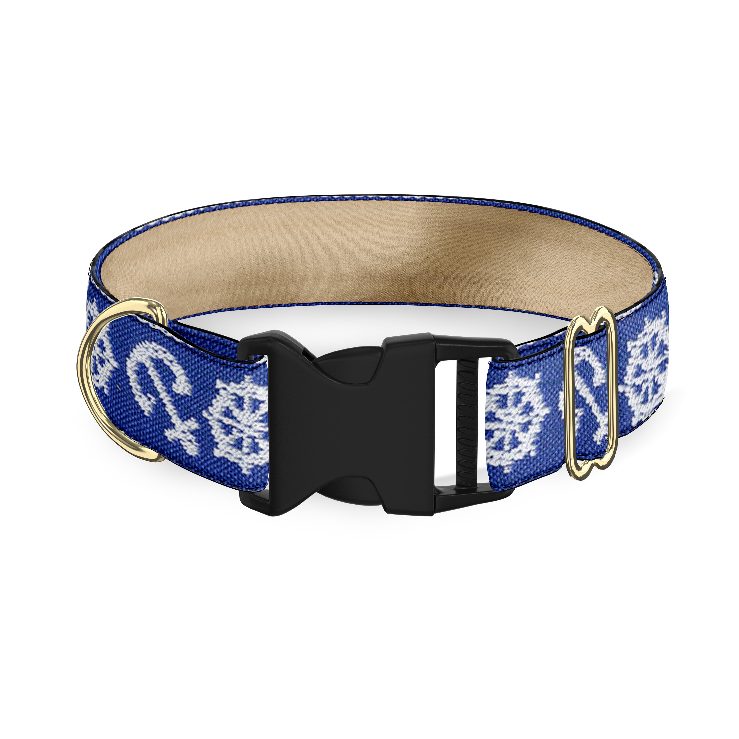 Anchors Blue Dog Collar