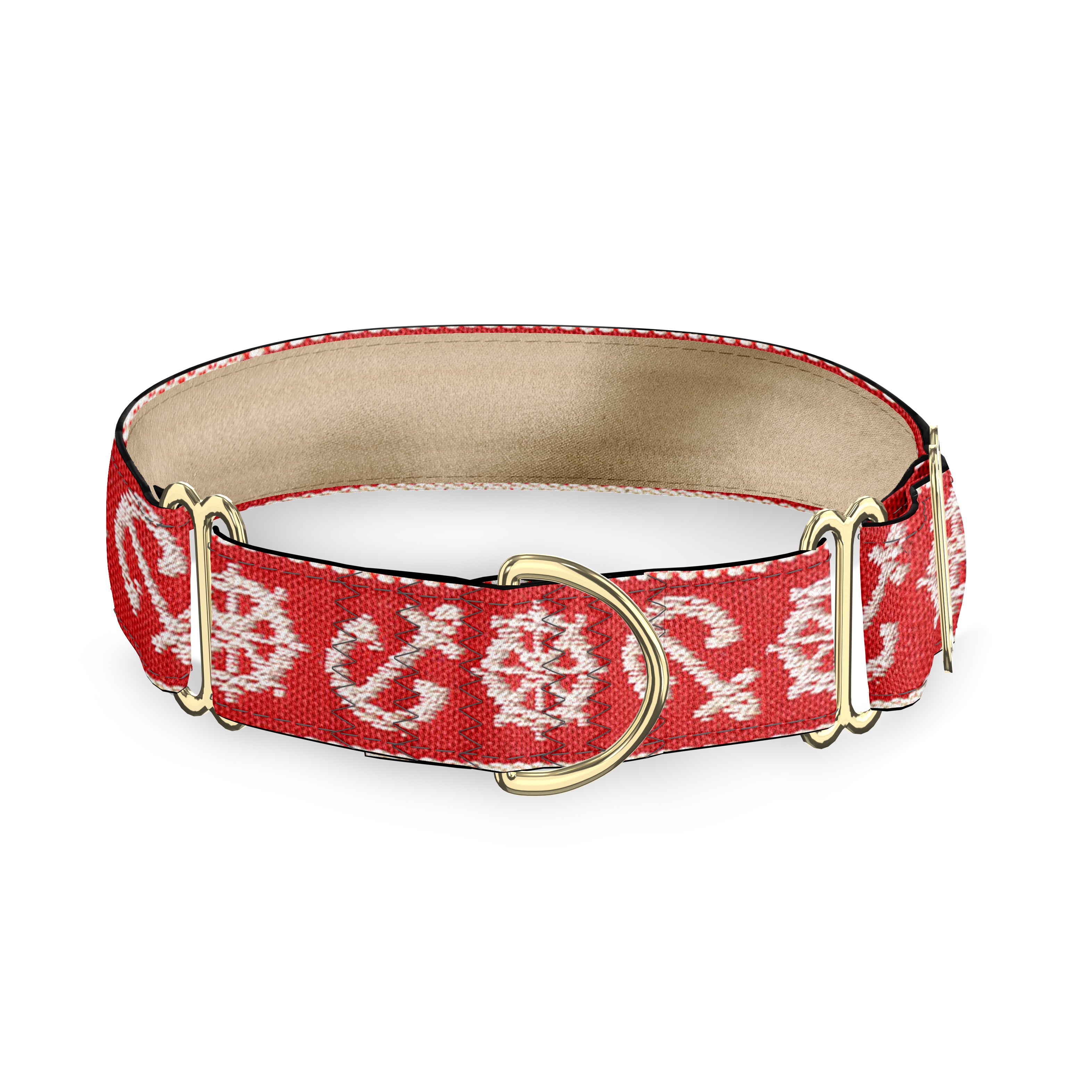 Anchors Red Dog Collar