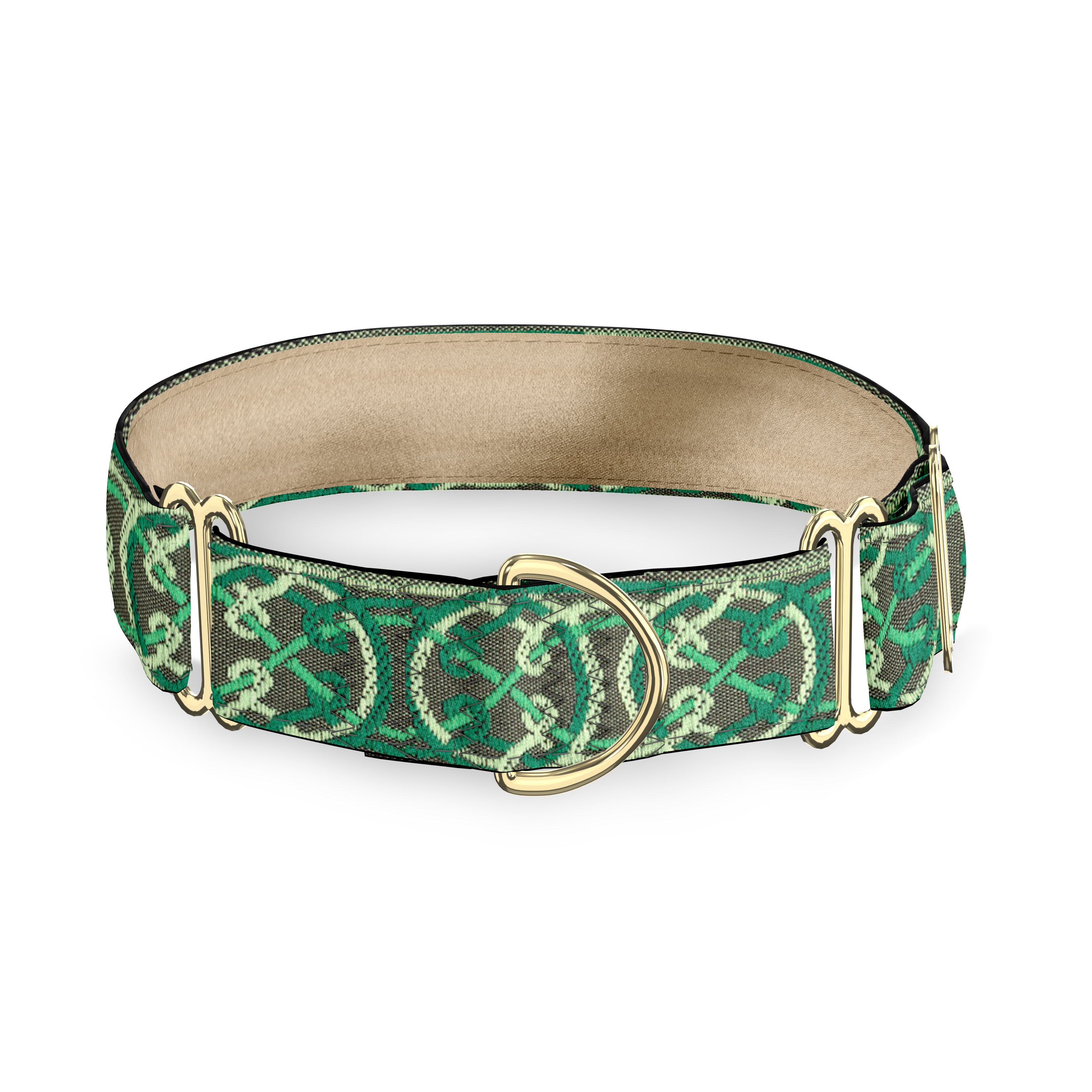 Celtic Green Dog Collar