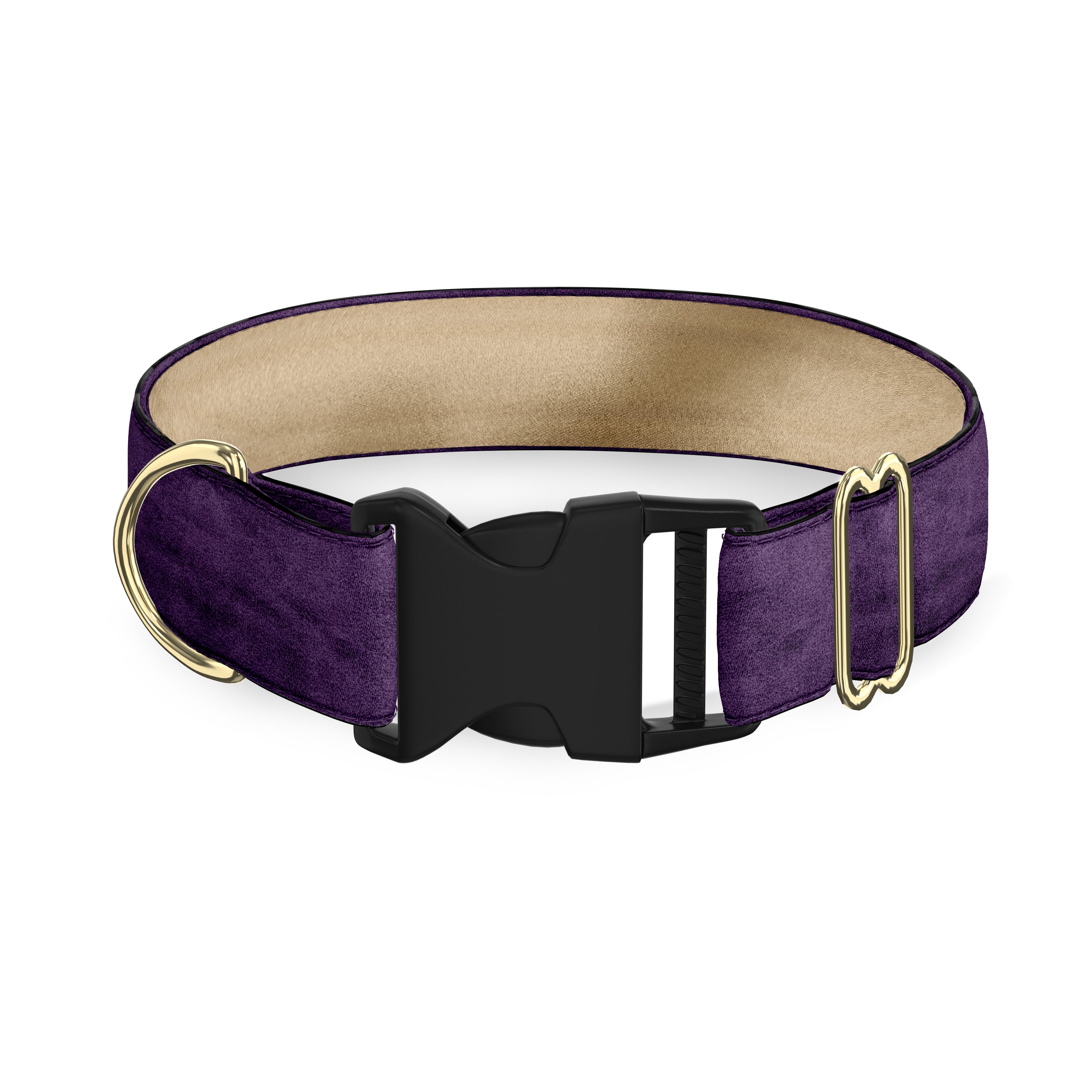 Purple Velvet Dog Collar